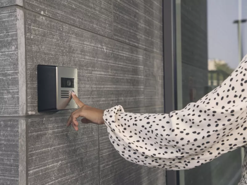 Access a school through video intercom