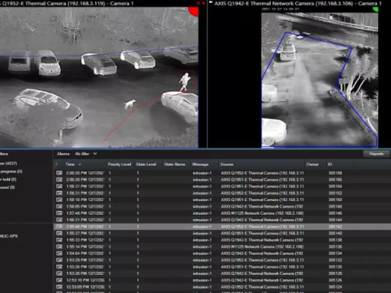 Milestone screen AXIS Perimeter Defender