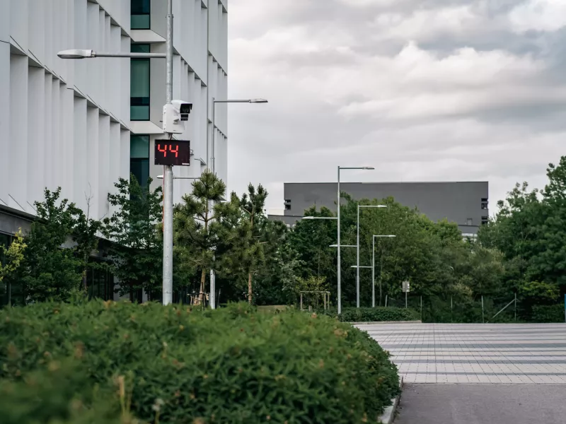 Speed camera and digital speed sign