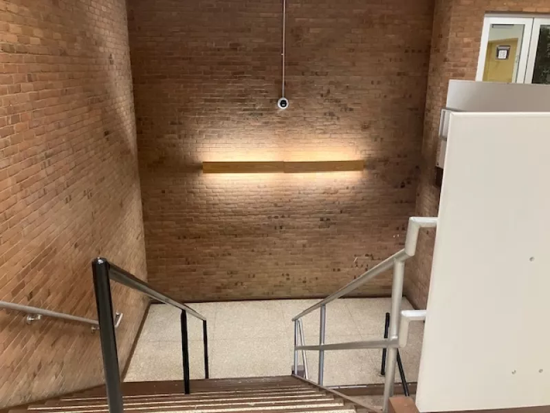 stairwell camera at Boys & Girls Clubs of Carroll County