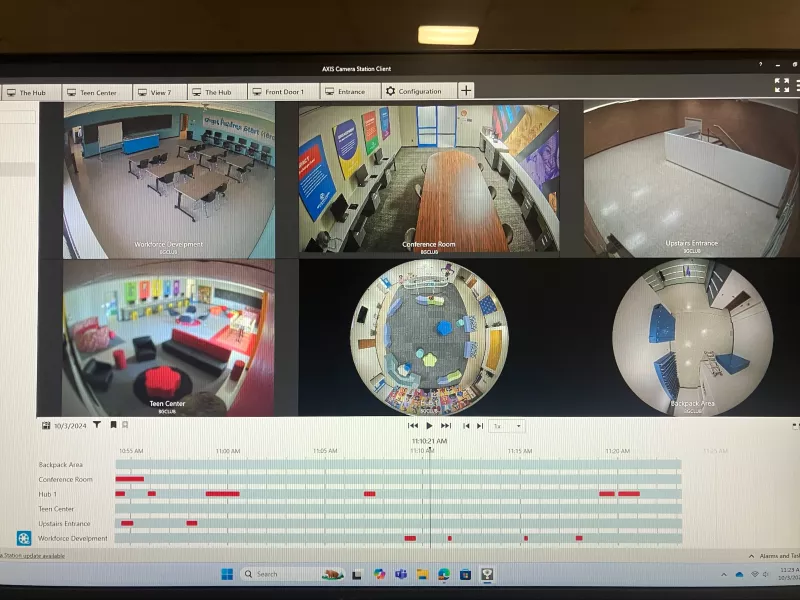 ACS monitor view at Boys & Girls Clubs of Carroll County