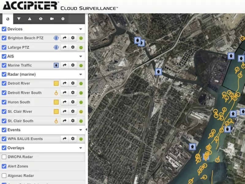 Accipiter radar display