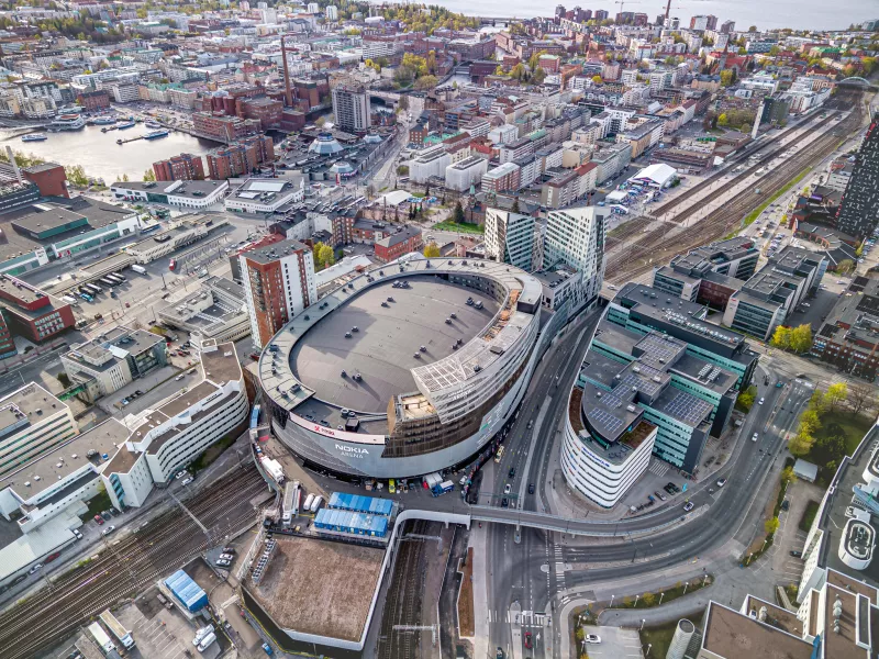Second drone view for smart city