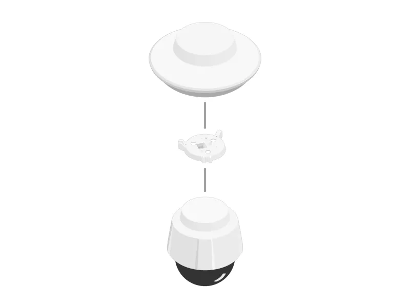 schematic illustration of TP6902-E with cameras