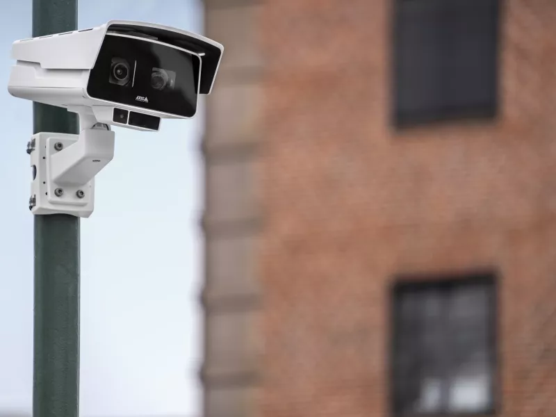 Camera wall mounted angle right