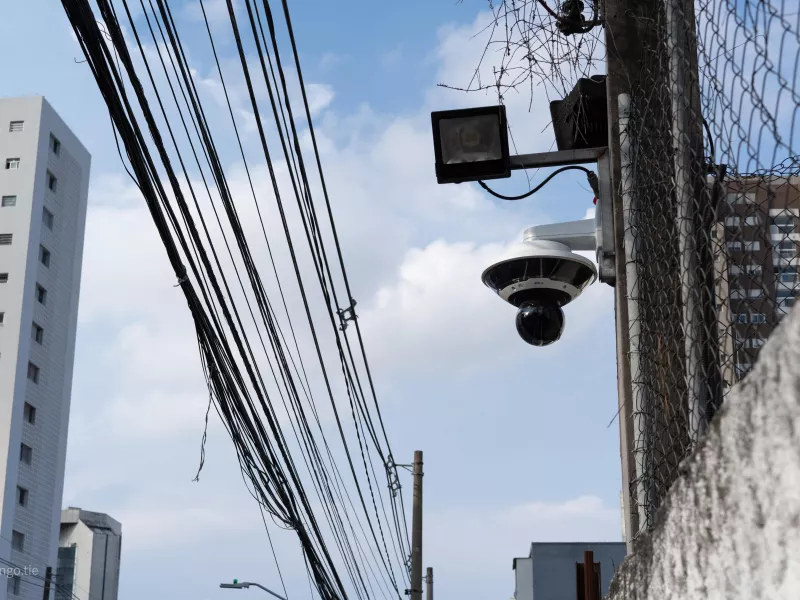 Outdoor PTZ camera at hospital 