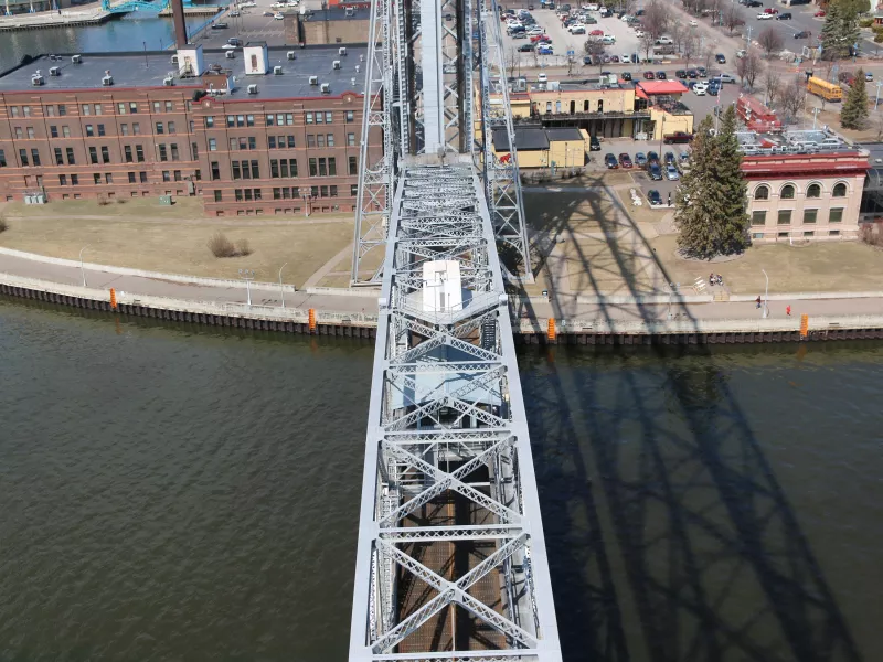 View of the bridge from top