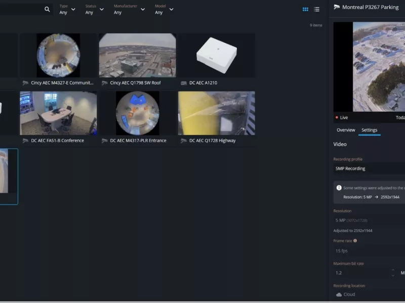 Live peer to peer encrypted video in Genetec Security Center SaaS