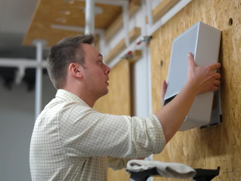 installation of wall display speaker