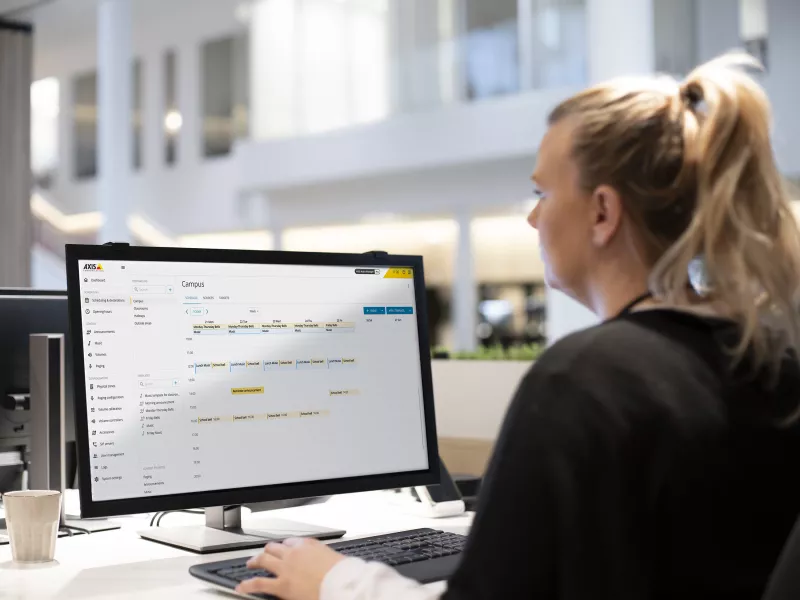 Receptionist scheduling in AXIS Audio Manager Pro 