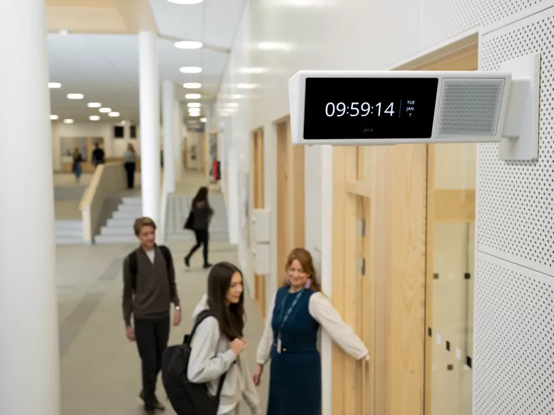 picture in situation of AXIS C1720. Wall installation.