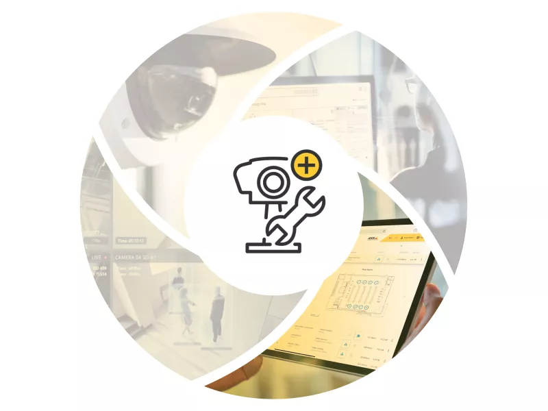 Graphical overlay showing a software tools. 