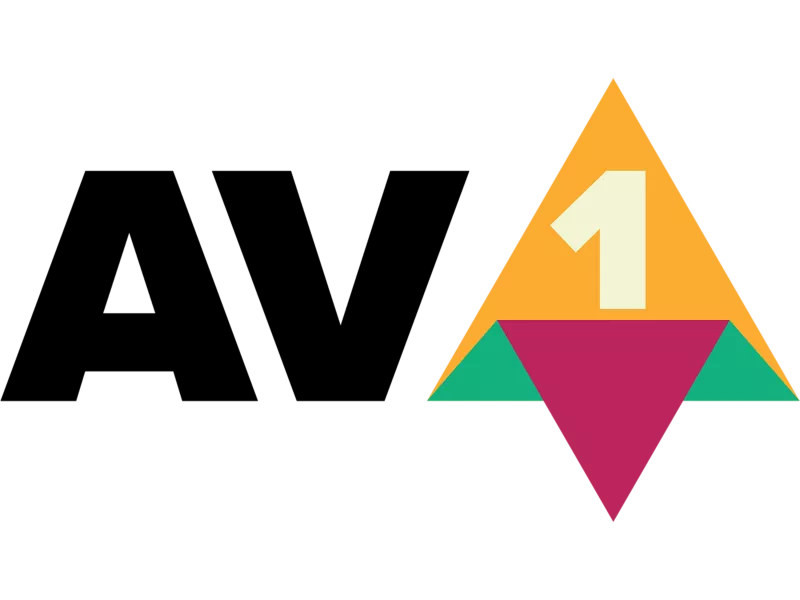 Logo of AV1 from Alliance for Open Media