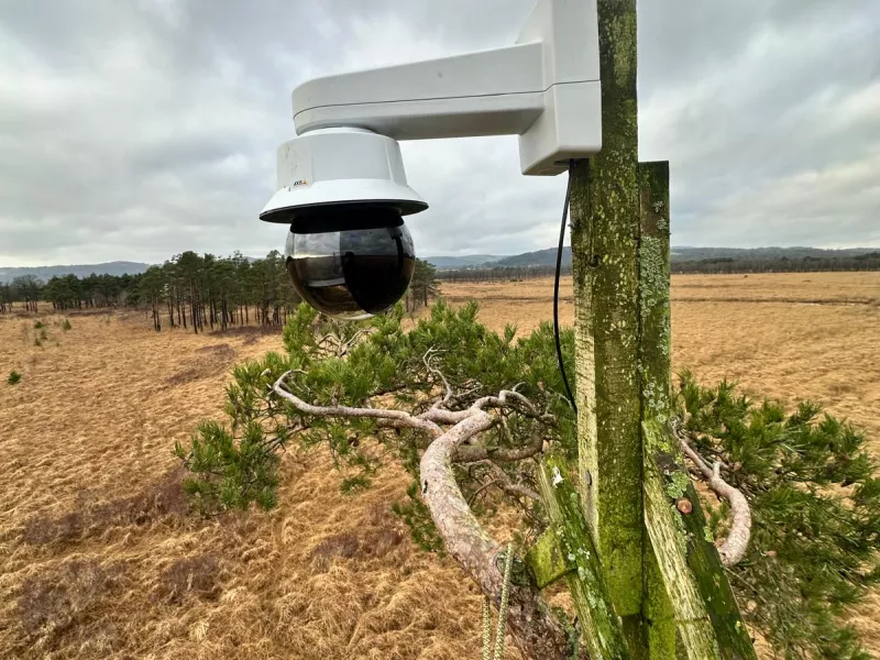 Axis camera installed at Cumbria Wildlife Trust
