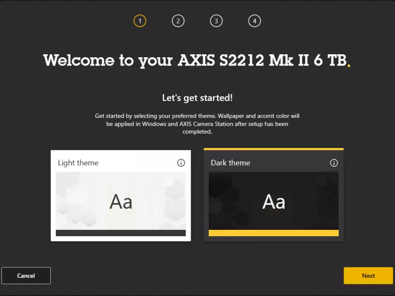 AXIS Recorder toolbox interface
