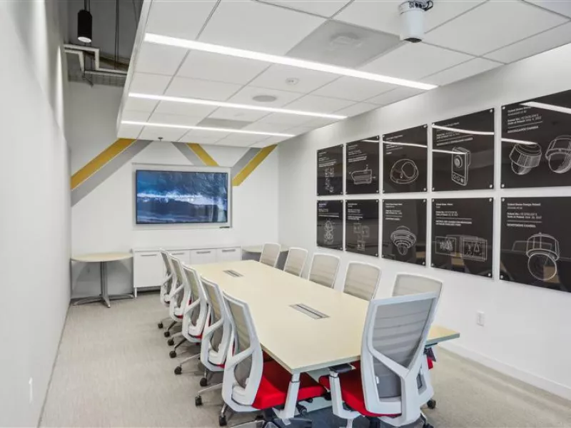 Atlanta Axis Experience Center conference room designed for meetings, strategy sessions, and collaborative security planning with Axis technology.