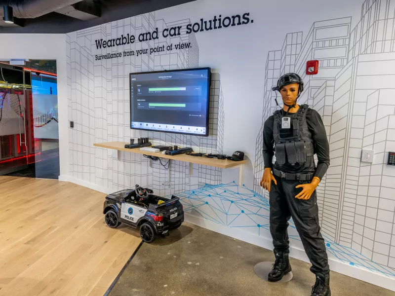 Boston Axis Experience Center Body Worn Solutions showcasing wearable security cameras that enhance situational awareness, safety, and evidence collection.