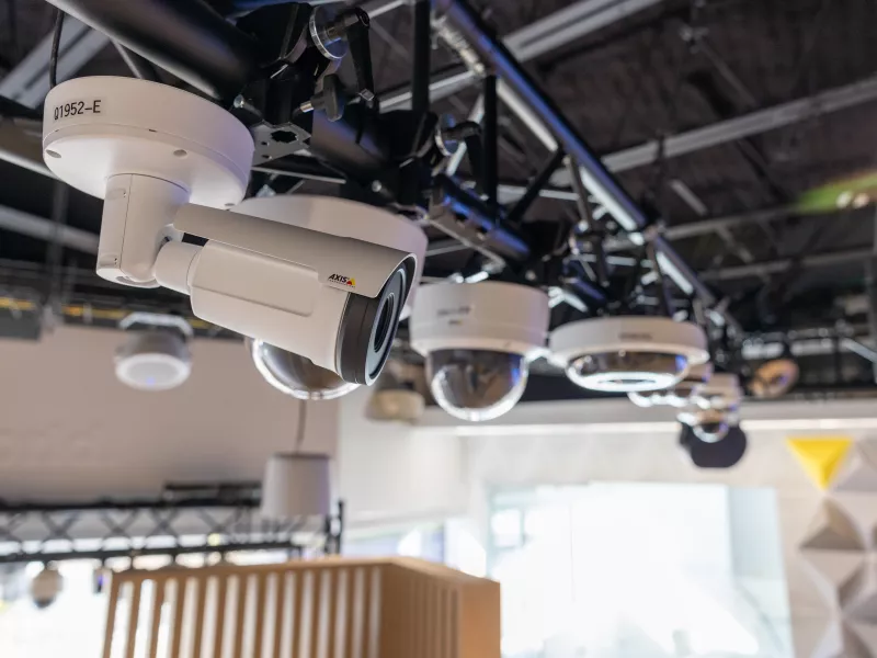 Boston Axis Experience Center showcasing advanced Axis security cameras designed for precision, reliability, and intelligent video surveillance.