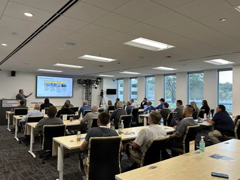 Chicago Axis Experience Center education center showcasing advanced security solutions and interactive demonstrations for visitors.