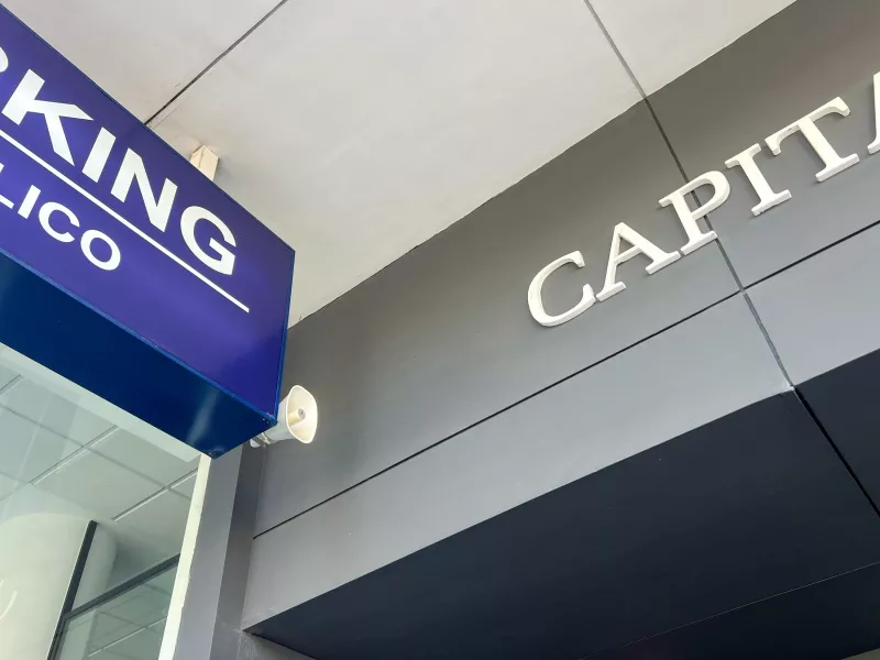 Shot of horn speaker at Distrito Capitalinas