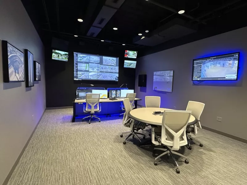 Minneapolis Axis Experience Center security operations center showcasing advanced video surveillance, access control, and real-time security monitoring solutions.