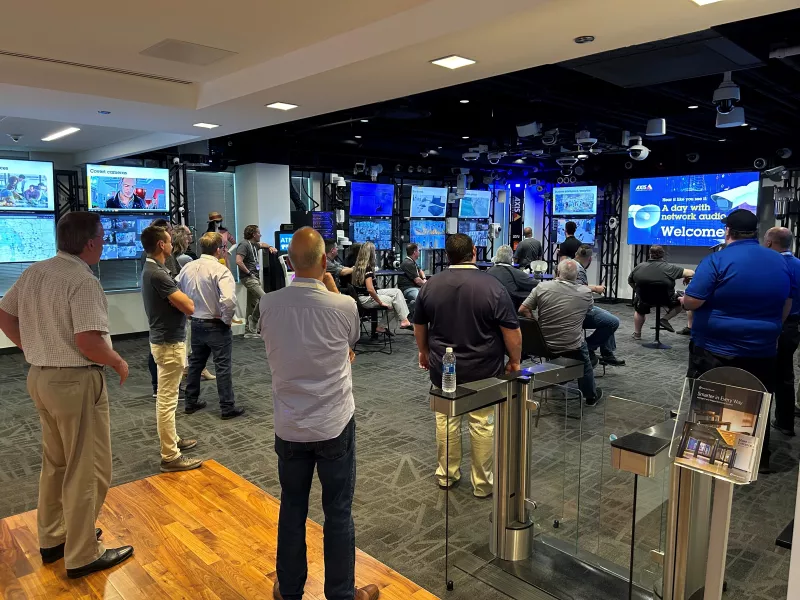 Chicago Axis Experience Center innovation center featuring cutting-edge security solutions and interactive technology demonstrations.