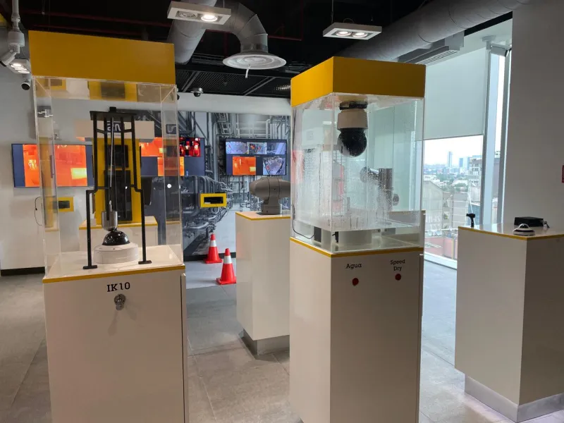 Axis Experience Center da Cidade do México, teste de durabilidade das câmeras Axis
