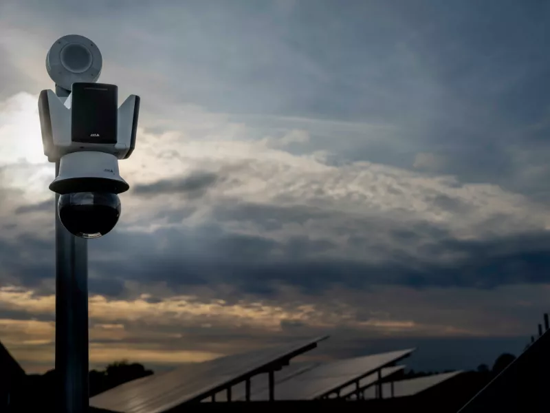 Camera during sunset 