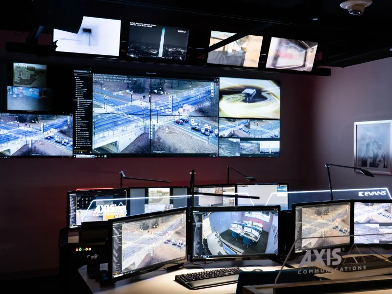 DC Axis Experience Center Security Operations Center featuring real-time monitoring and situational awareness