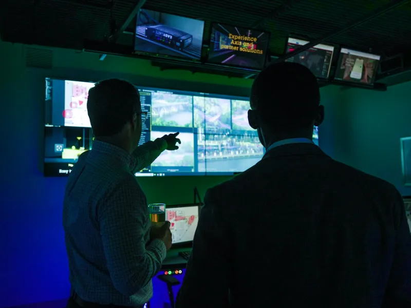 DC Axis Experience Center security operations center showcase highlighting advanced monitoring