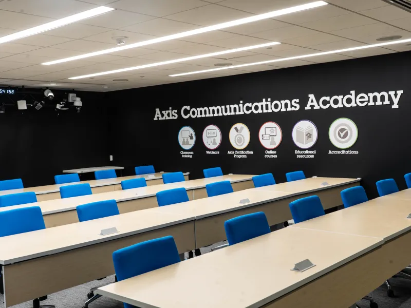 DC Axis Experience Center Axis Academy training room for hands-on learning