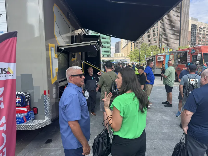 Axis Experience Vehicle event in downtown Detroit