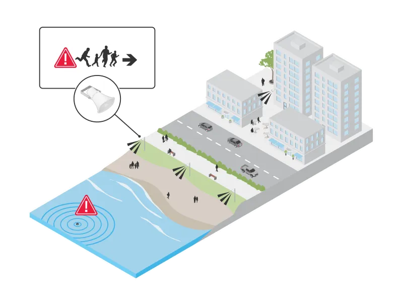 PA-system for emergency announcements