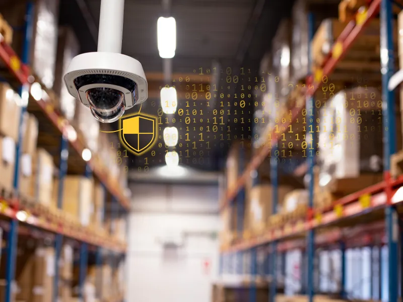 multisensor camera in warehouse