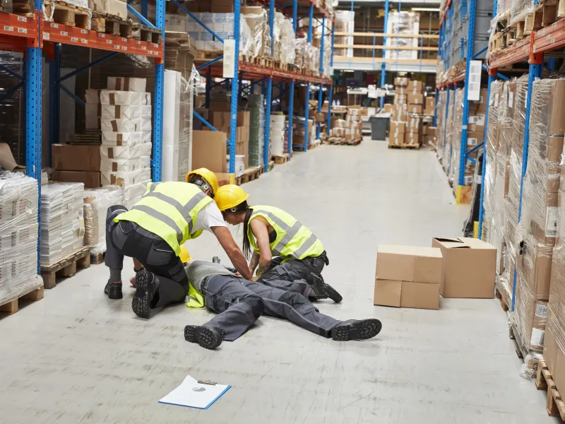 warehouse ppe fall