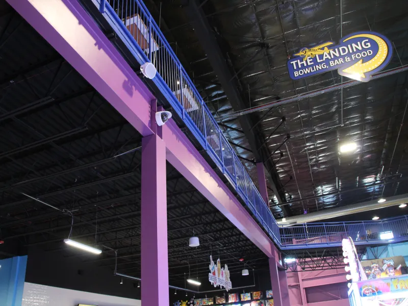 Interior view with sign for The Landing