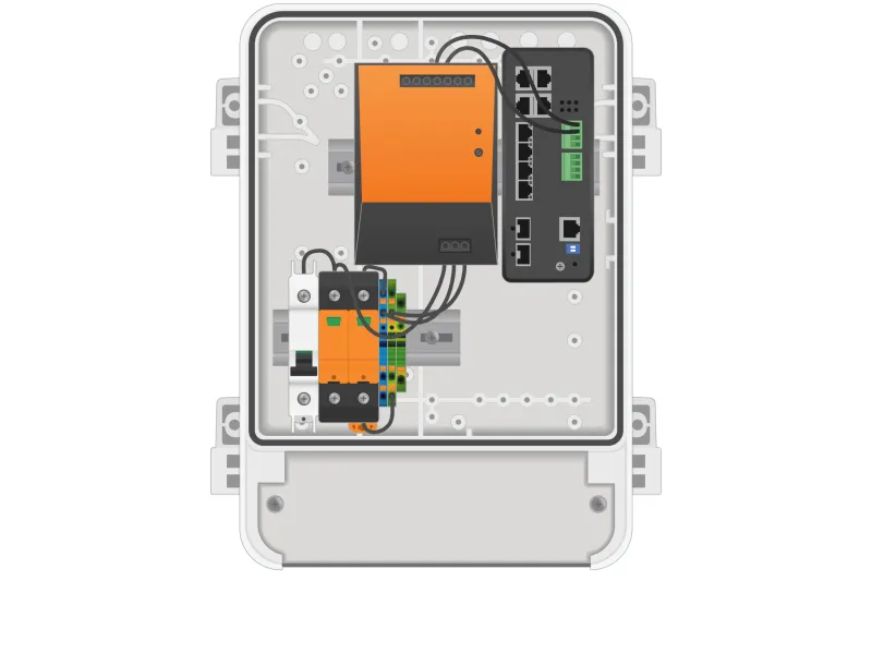 Typical setup for AXIS Safety Cabinet