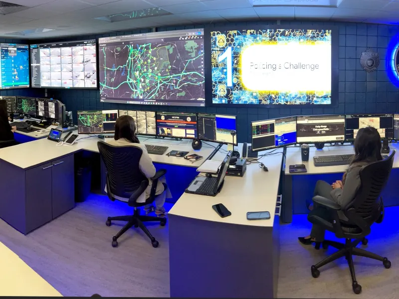 Photo of the real time information center