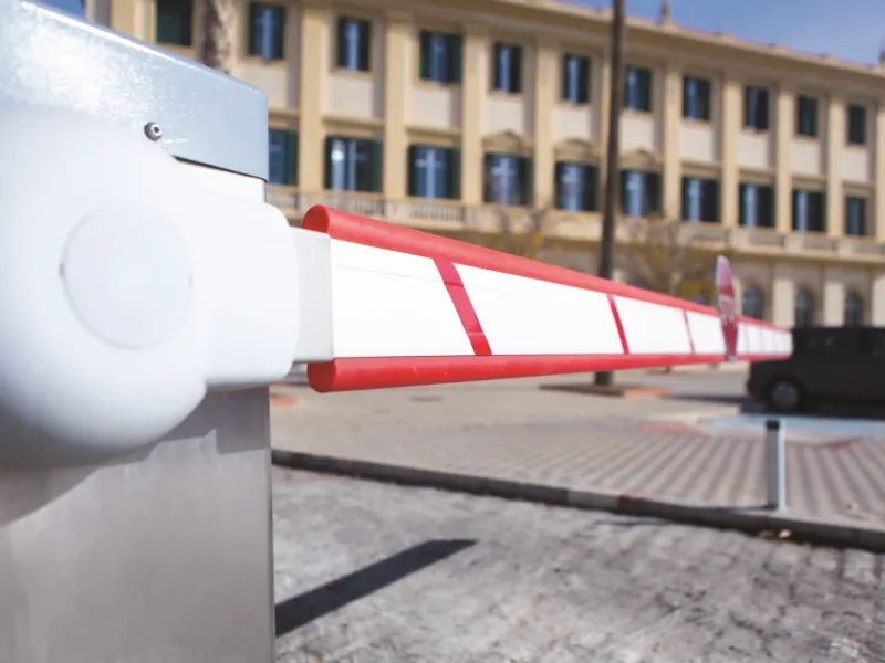 Parking boom closeup
