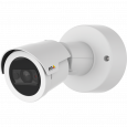 AXIS M2025-LE IP Camera de couleur blanche. Vue de son angle gauche. 