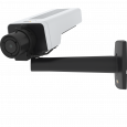 AXIS P1375 IP Camera zamontowana na ścianie od lewej