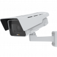 Caméra IP AXIS P1375-E IP Camera montée sur un mur depuis le côté gauche