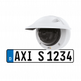왼쪽 각도에서 본 AXIS P3245-LVE-3 License Plate Verifier Kit