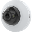 Kamera kopułkowa AXIS M4216-LV Dome Camera, na ścianie, widok pod kątem z lewej strony