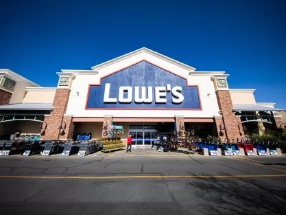 Exterior of Lowe's store