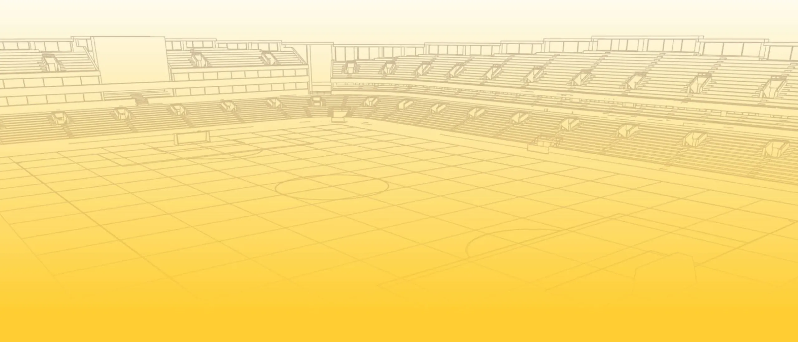 Yellow illustration of an empty stadium.