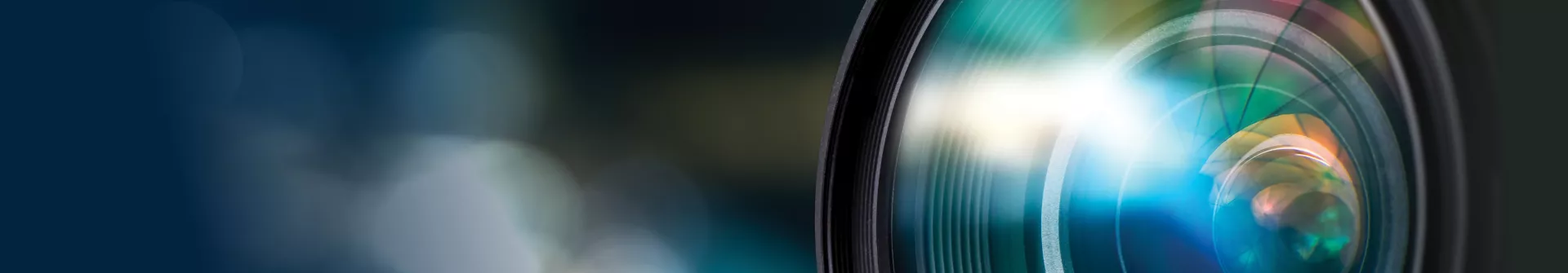 Light shining through a glas lens