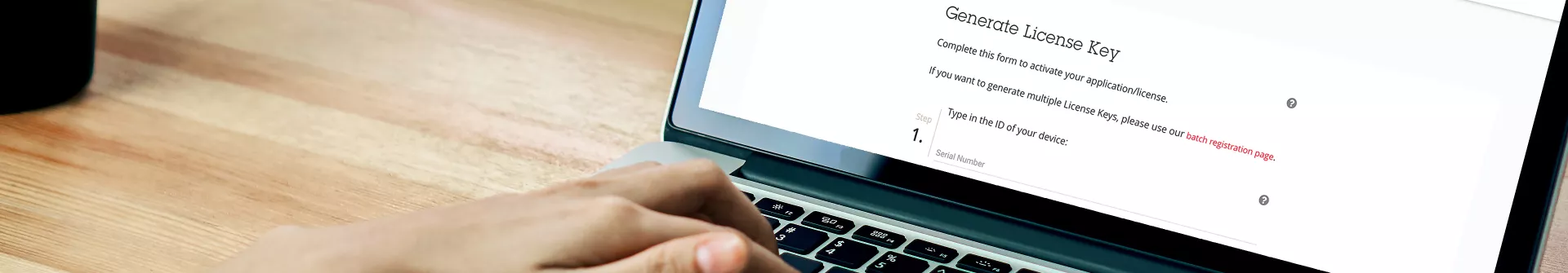 A person activates their license key