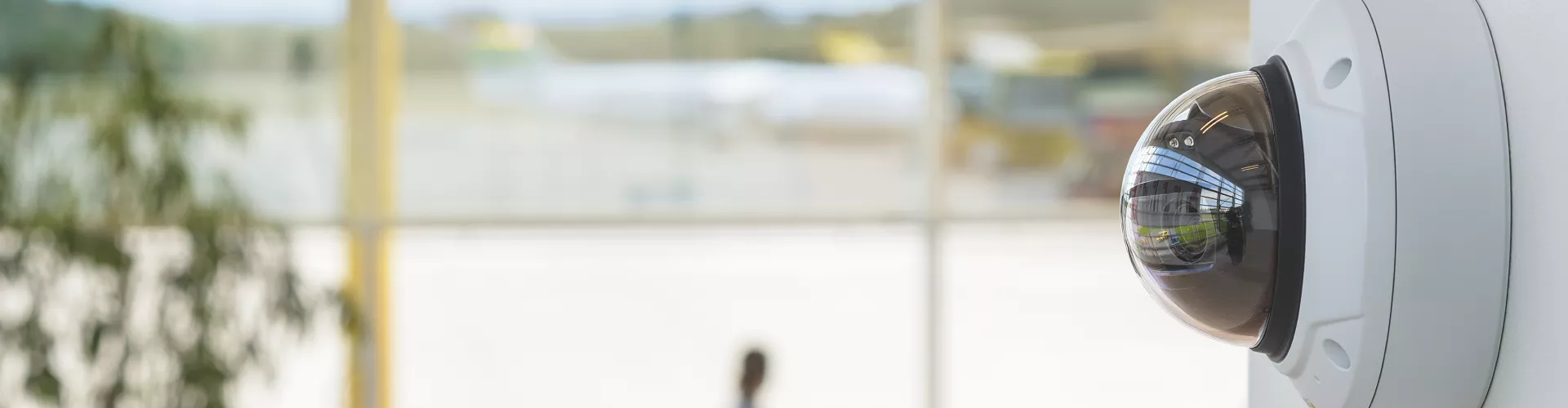 Axis IP camera mounted on the wall