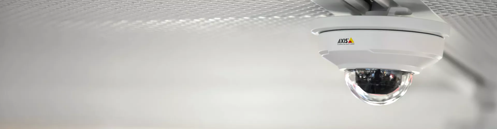 Axis IP camera mounted in the ceiling